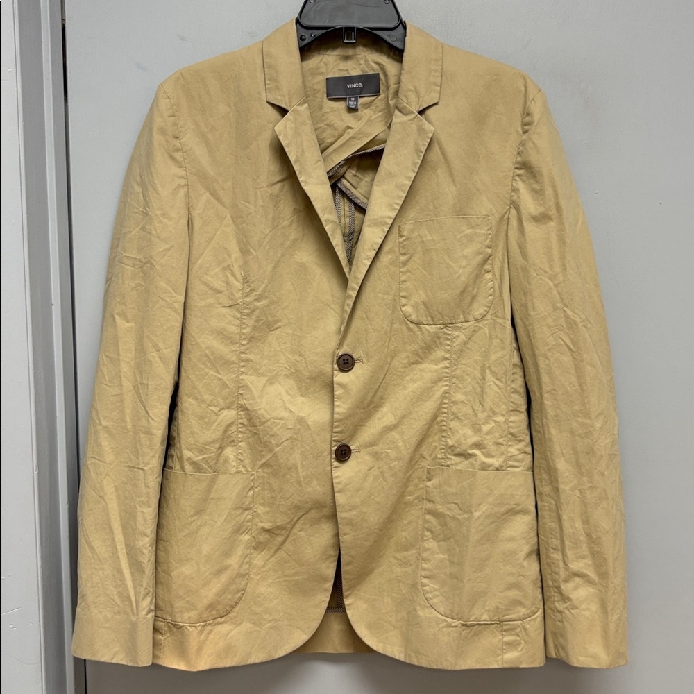 Vince Cotton-Blend Casual Blazer – Size 38